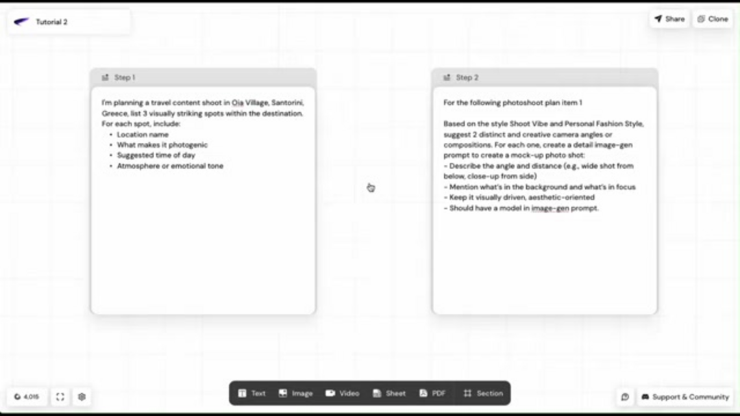 Característica de duplicación de Airogram demostrando el proceso de replicación de flujo de trabajo
