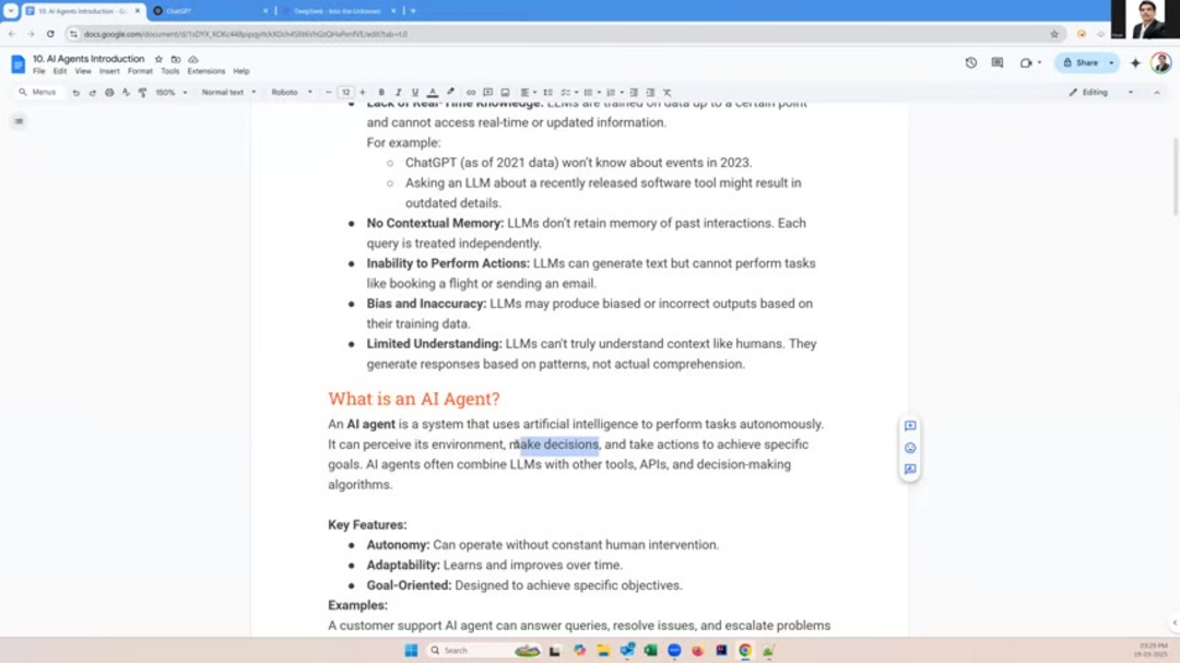 Сводная визуализация AI-агентов, преодолевающих ограничения LLM для бизнес-автоматизации