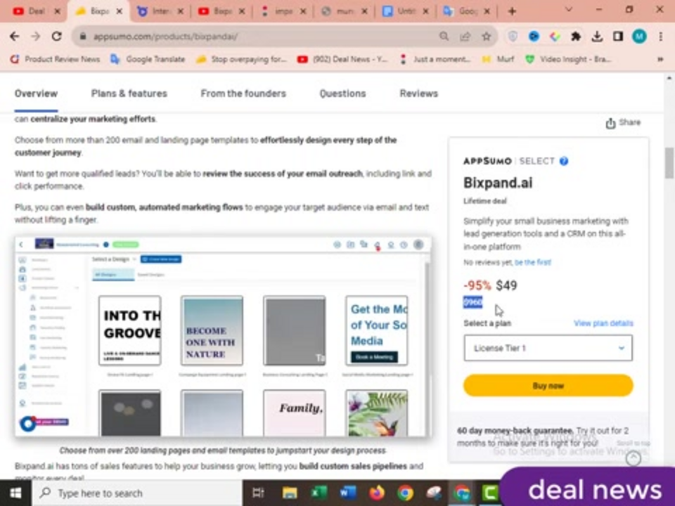 Интерфейс платформы Bixpand AI, показывающий функции управления контактами и маркетинговой автоматизации