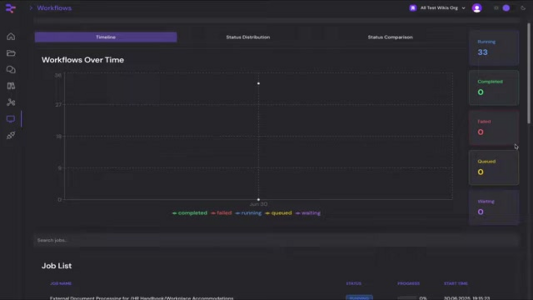 InfiniBase AI 知识图谱界面,显示文档关系和连接