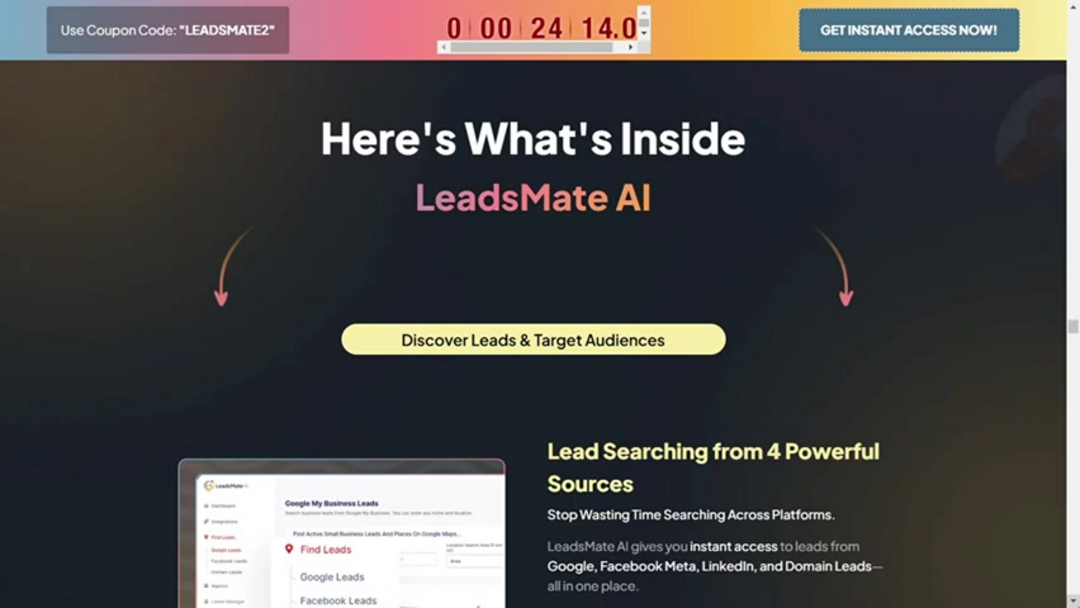 Resumen visual de las características y beneficios de LeadMate AI en diferentes tipos de negocios