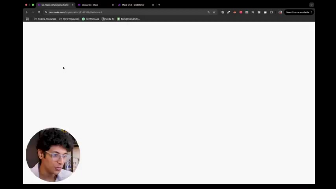 Workflow design process showing connection between different business applications
