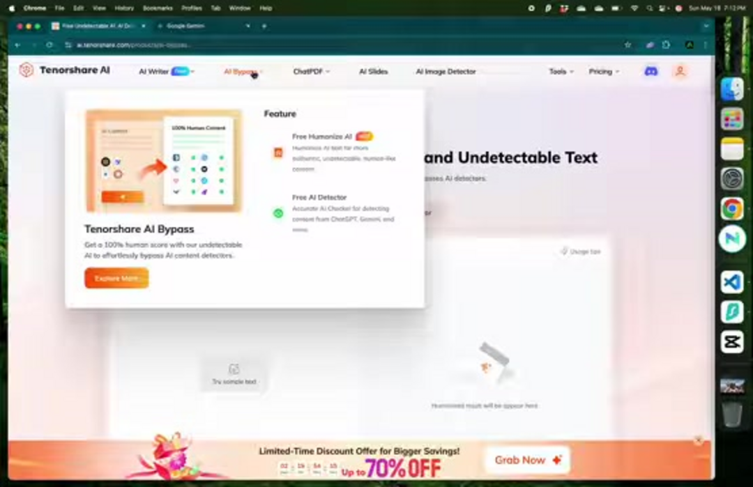 AI检测绕过结果显示前后对比