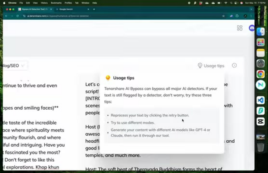 Tenorshare AI Bypass功能和优势的视觉总结