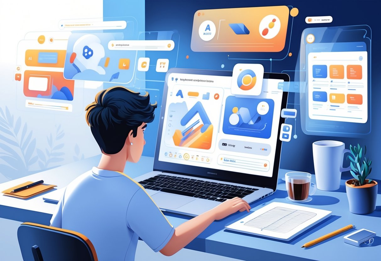 Textero AI academic writing platform interface showing essay generation tools