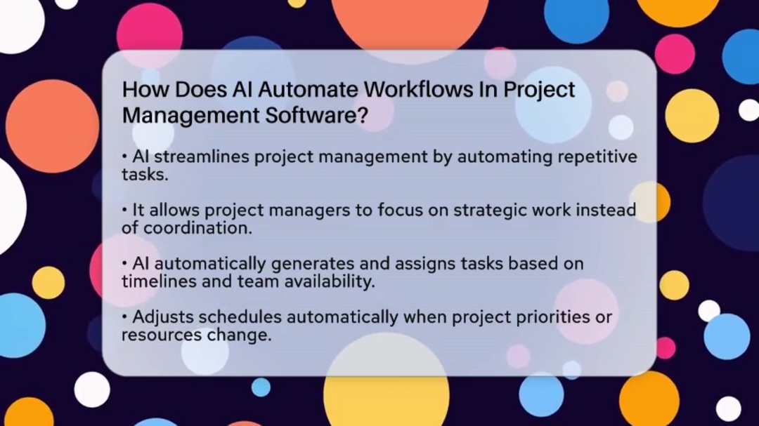 Automated task management system showing intelligent assignment and progress tracking