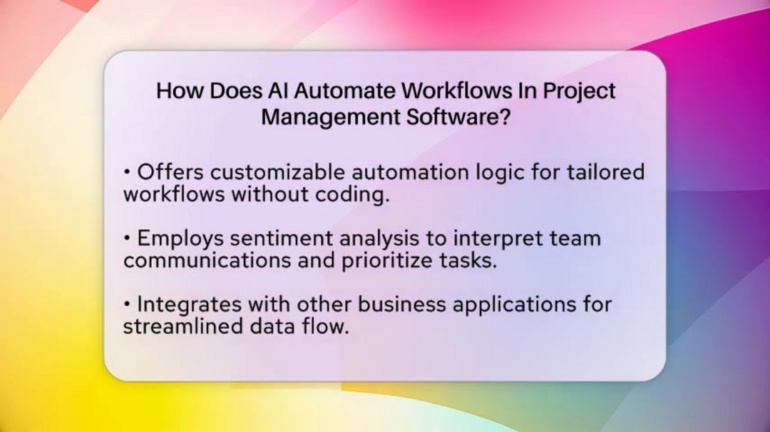 Summary visual showing AI project management benefits and implementation roadmap