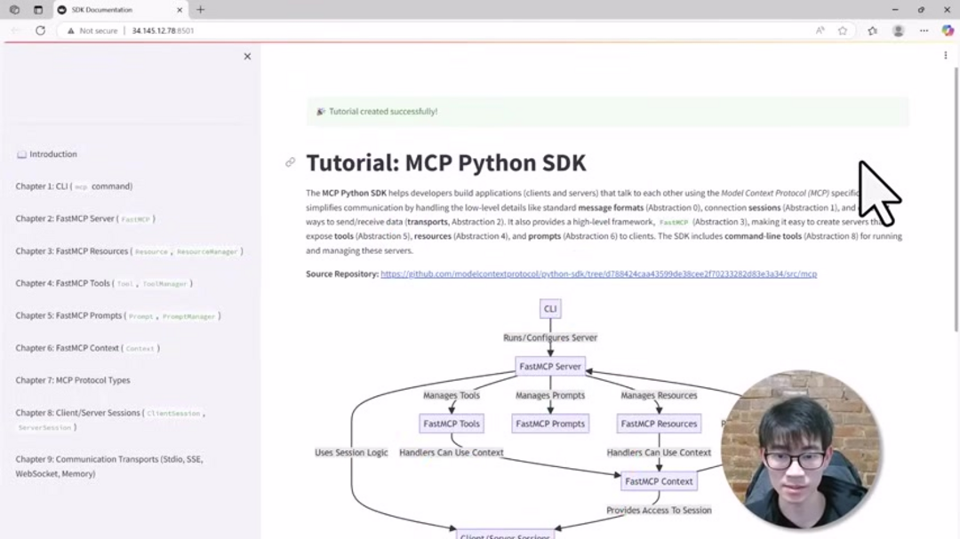 Компоненты и архитектурная диаграмма фреймворка Pocket Flow