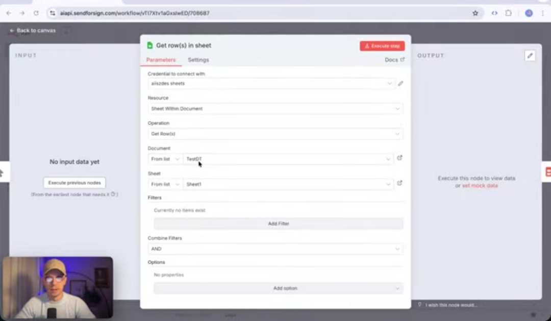 Interface de la plateforme d'automatisation des flux de travail n8n montrant les connexions des nœuds