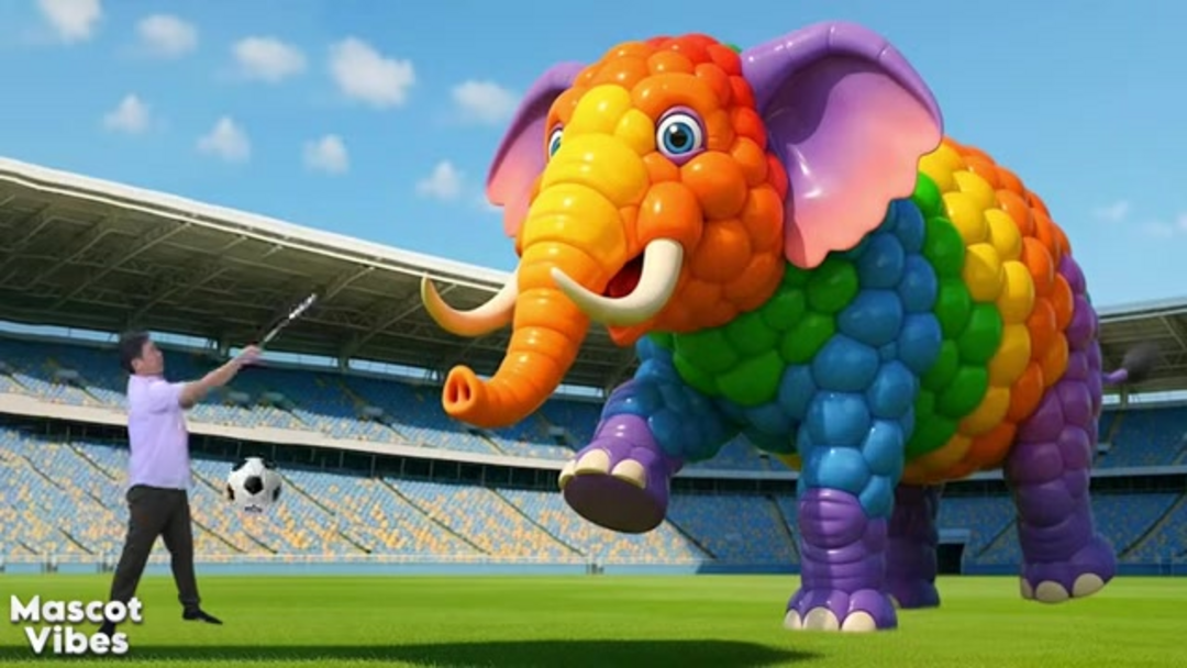 AI增强的气球动物3D建模显示逼真渲染