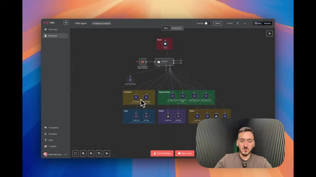 AI processing CRM data with machine learning algorithms