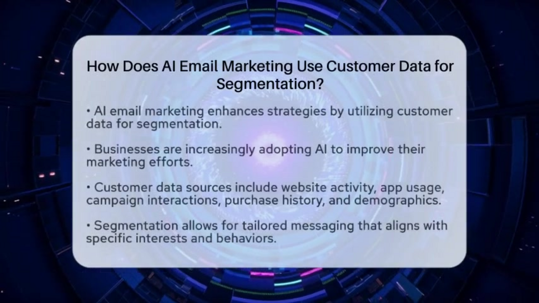 Résumé visuel montrant les avantages et le workflow du marketing email IA