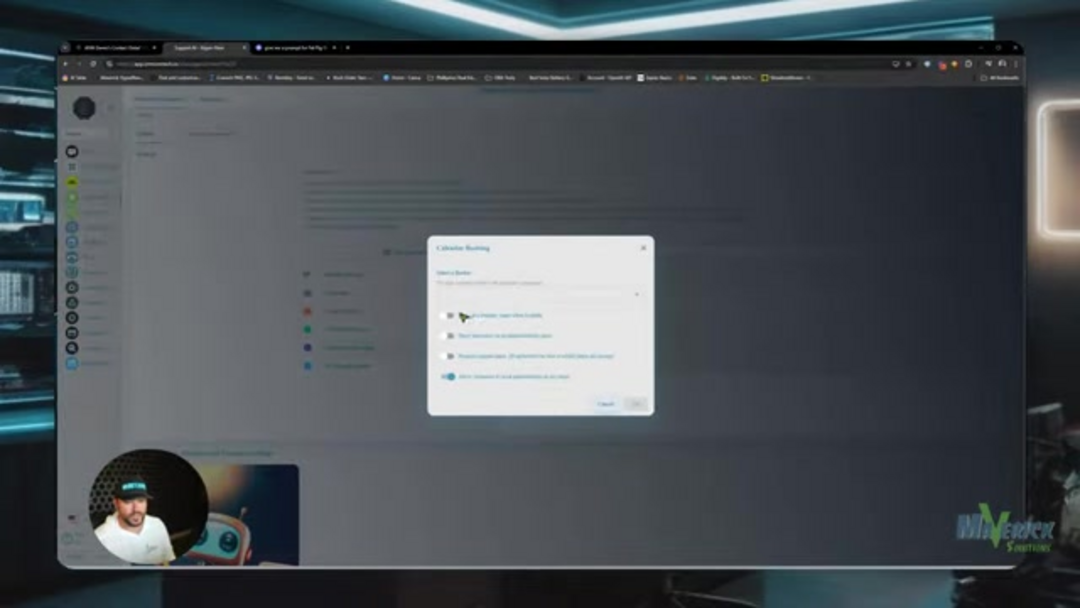 Legend.ai tool management interface showing available AI capabilities and configuration options
