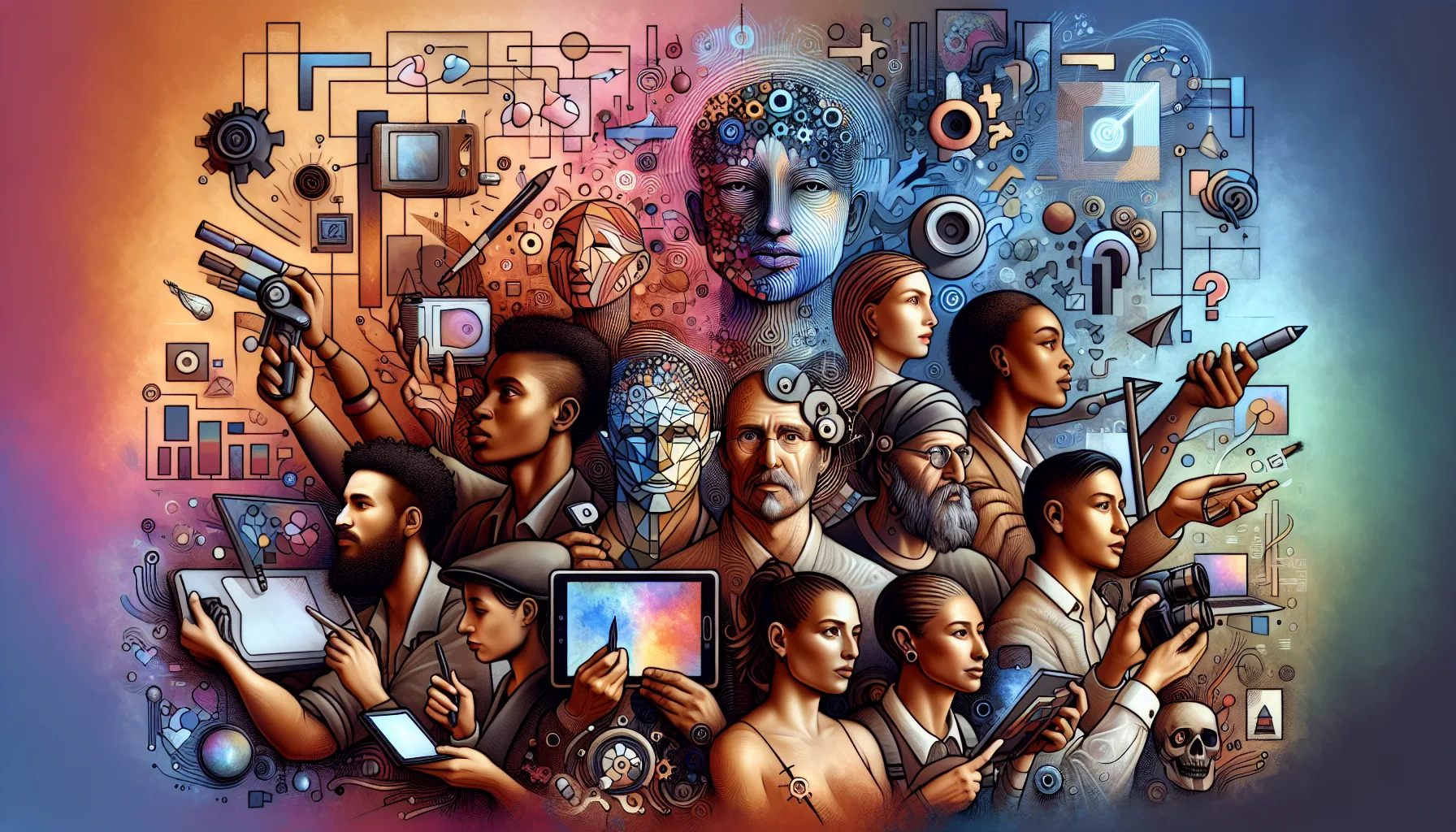 Visual de comparación que muestra diferentes salidas de generadores de imágenes con IA a partir del mismo texto de entrada