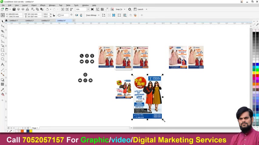 AI生成的服装广告展示品牌适应和布局优化