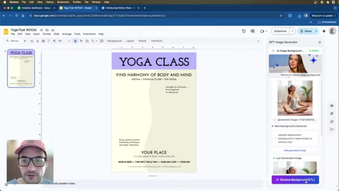 在 Google Slides 中访问 GPT 图像生成器工具的分步演示