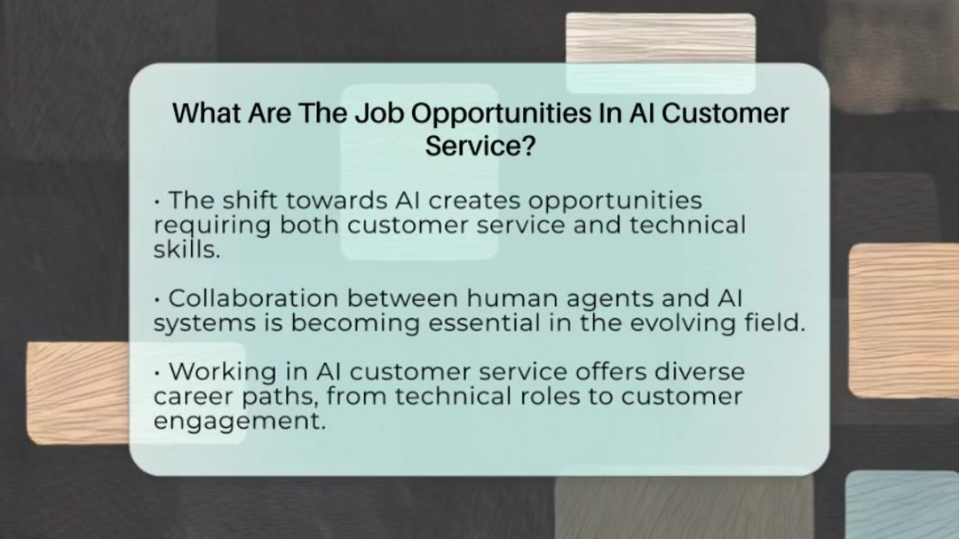 总结视觉显示人工智能客户服务中的职业发展路径