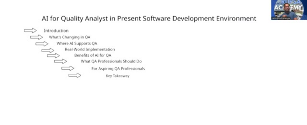 AI-powered testing workflow showing automated test generation and execution