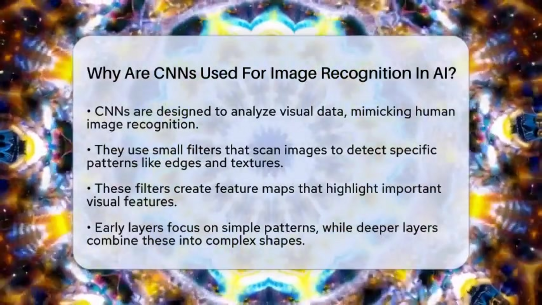 Подробная диаграмма архитектуры CNN, показывающая сверточные, пулинговые и полностью связанные слои