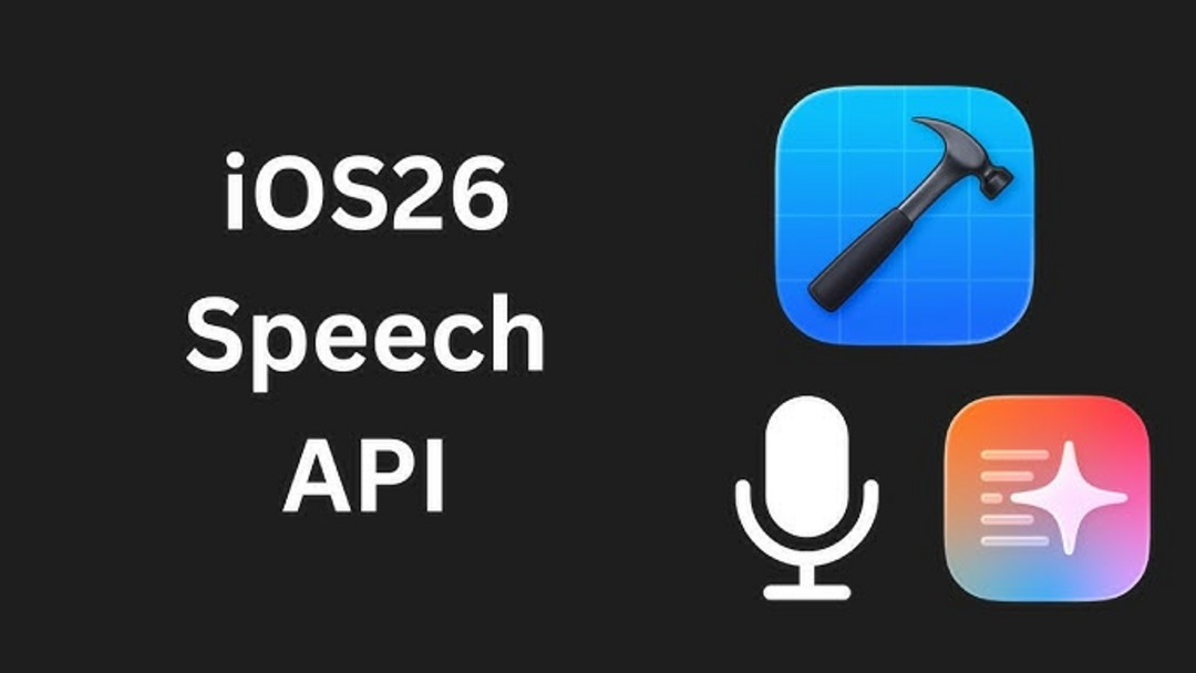 iOS Speech API architecture diagram showing audio processing pipeline