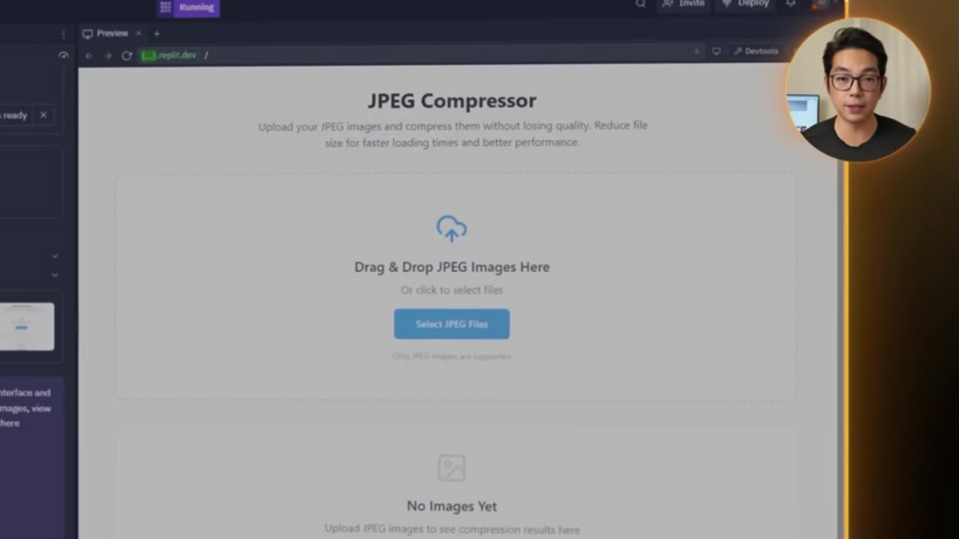 Drag-and-drop upload interface with file validation and preview features