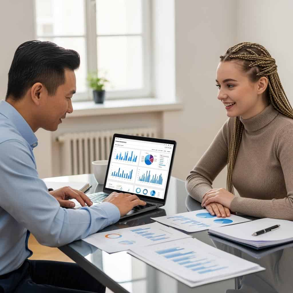 Tableau de bord de personnalisation de page de destination IA montrant l'adaptation dynamique du contenu