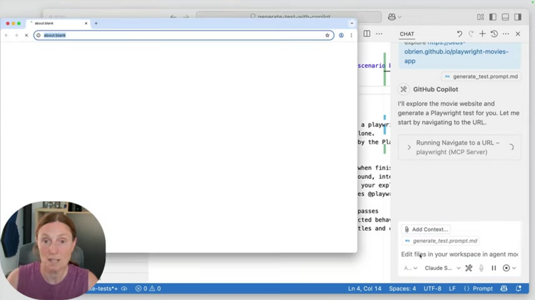 Playwright 代理模式自动化测试工作流显示网站探索和测试生成