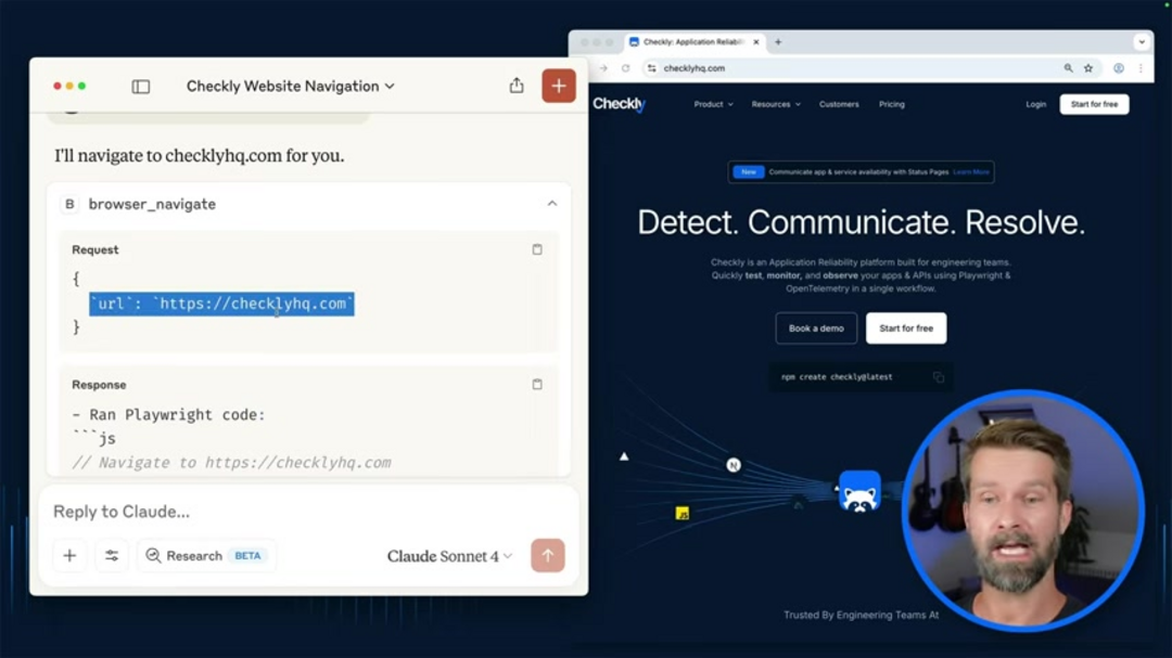 GitHub Copilot界面在VS Code中显示Playwright测试生成建议