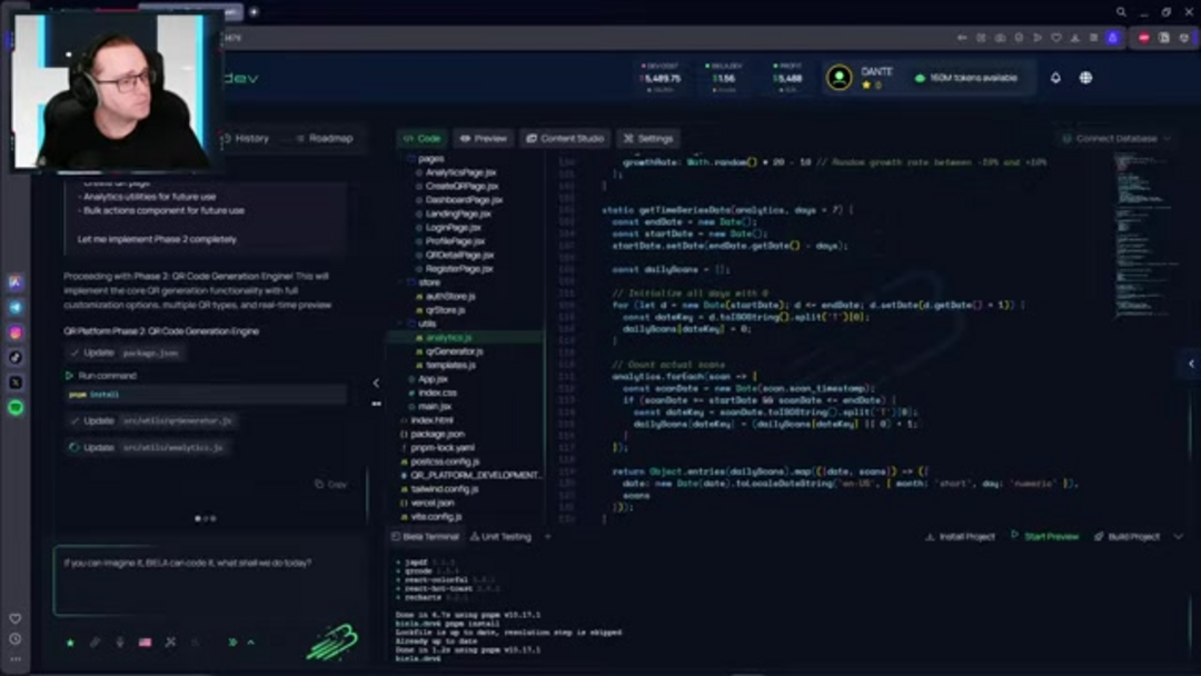 使用AI生成器界面的逐步二维码创建过程