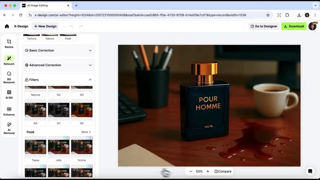 Summary visual showing X-Design key features and workflow process