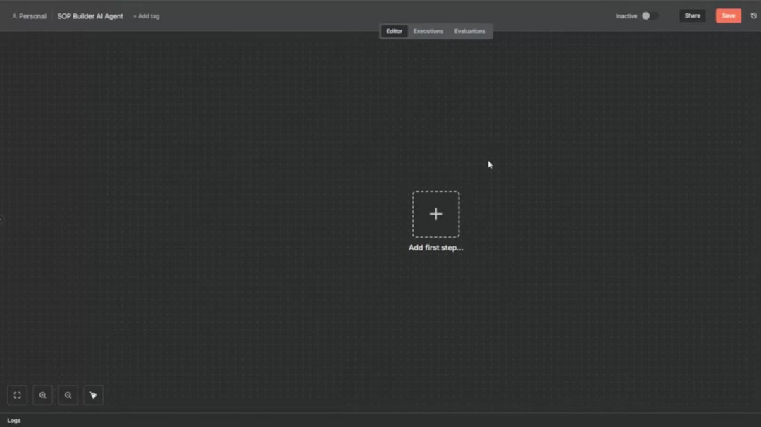 Interface de configuration du workflow n8n montrant la configuration du déclencheur