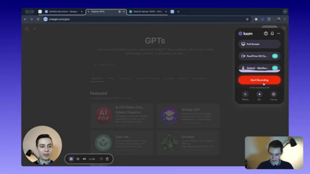 Визуальное резюме рабочего процесса создания SOP с ИИ, показывающее экономию времени и улучшения эффективности