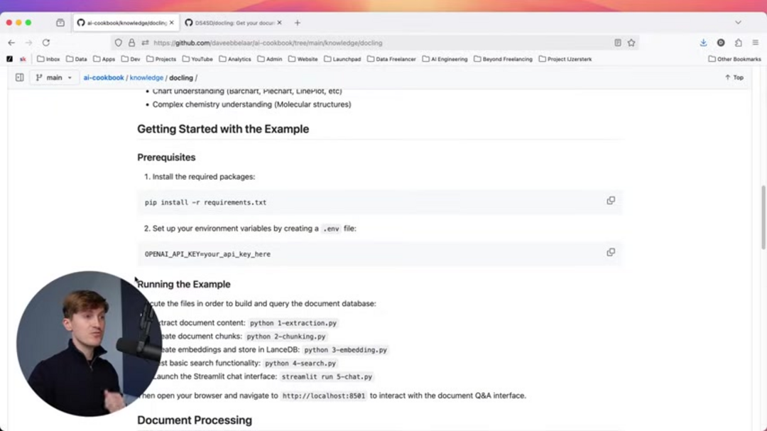 Knowledge extraction pipeline workflow showing five key processing stages