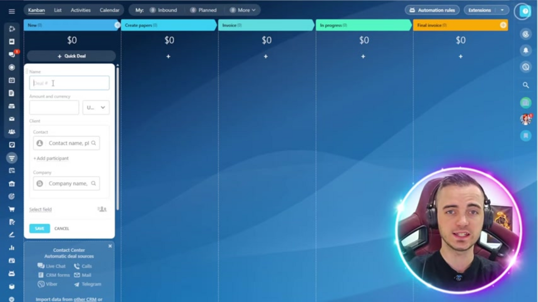 Bitrix24 销售管道管理与看板板可视化