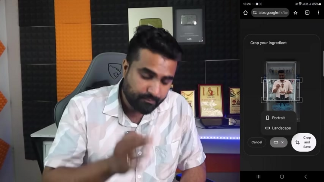 Интерфейс создания промптов в Google Gemini с примерами описаний