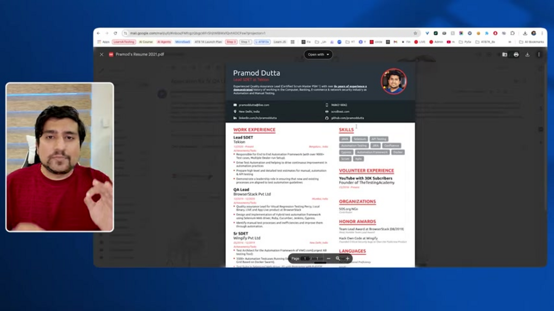 Рабочий процесс генерации сопроводительных писем AI, показывающий создание персонализированного контента