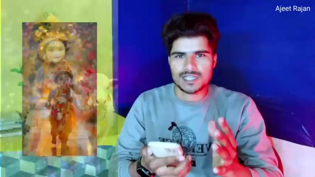 RunwayML interface showing Krishna image animation process and tools