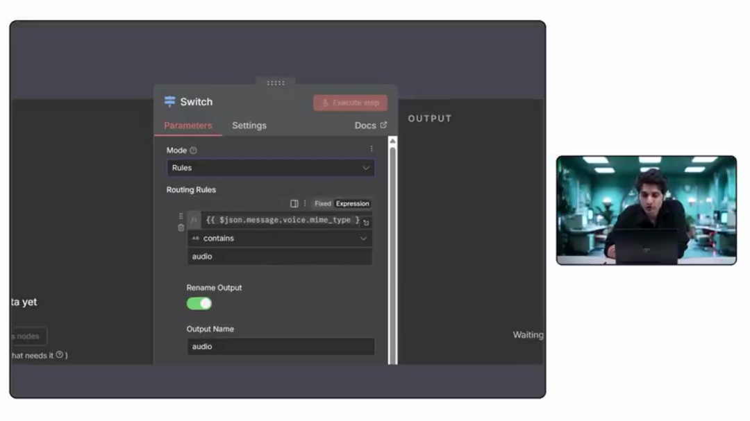 Hostinger setup interface showing n8n application selection