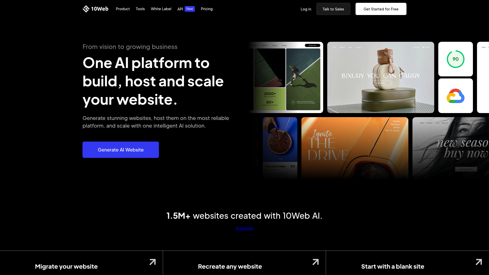 10Web AI-Powered WordPress Platform 1