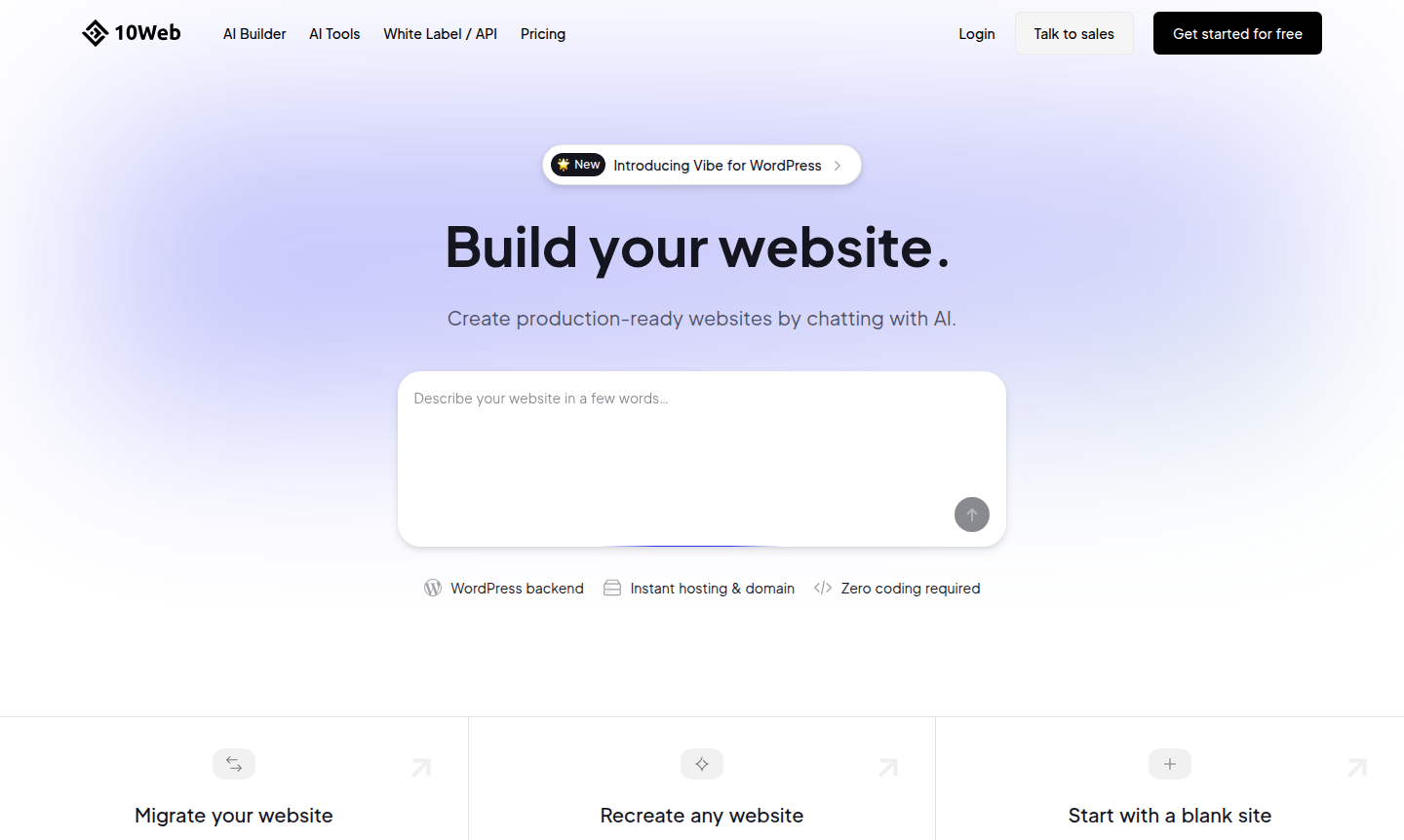 10Web AI Website Builder Thumbnail