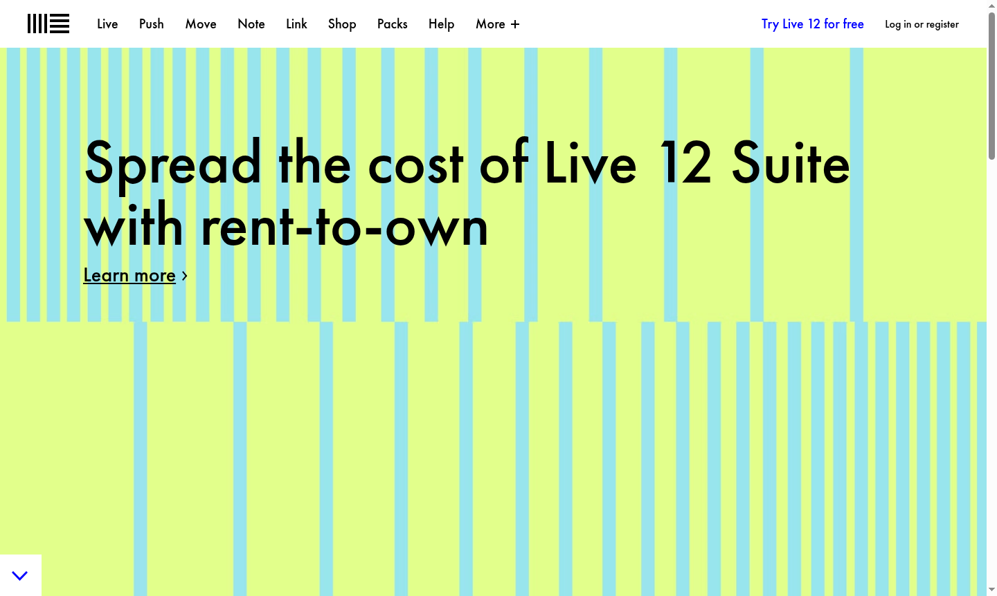 Ableton Live software interface