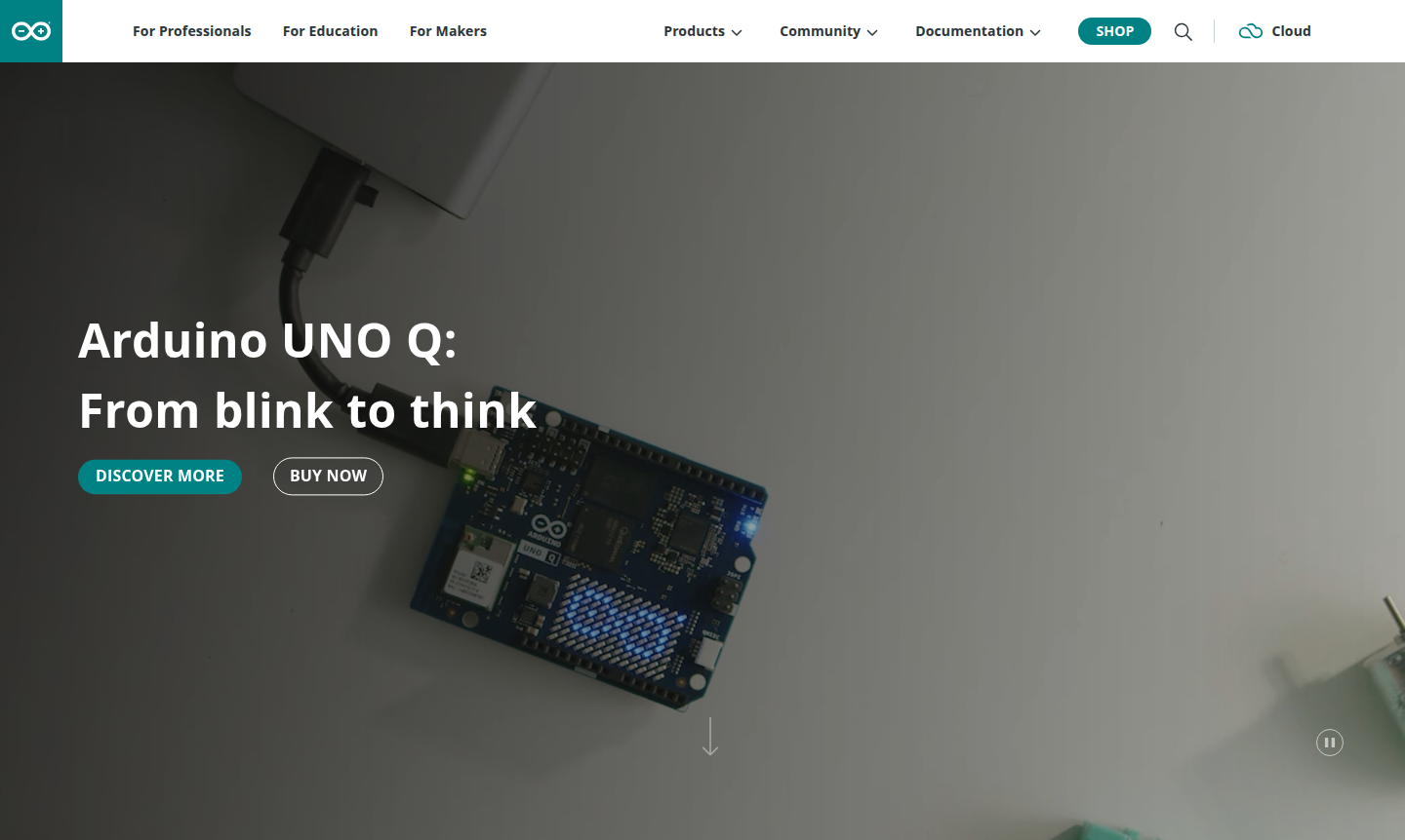 Arduino microcontroller board