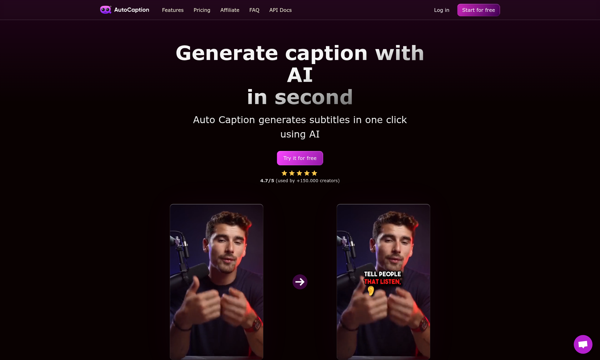 AutoCaption.io - AI Video Caption Generator 1
