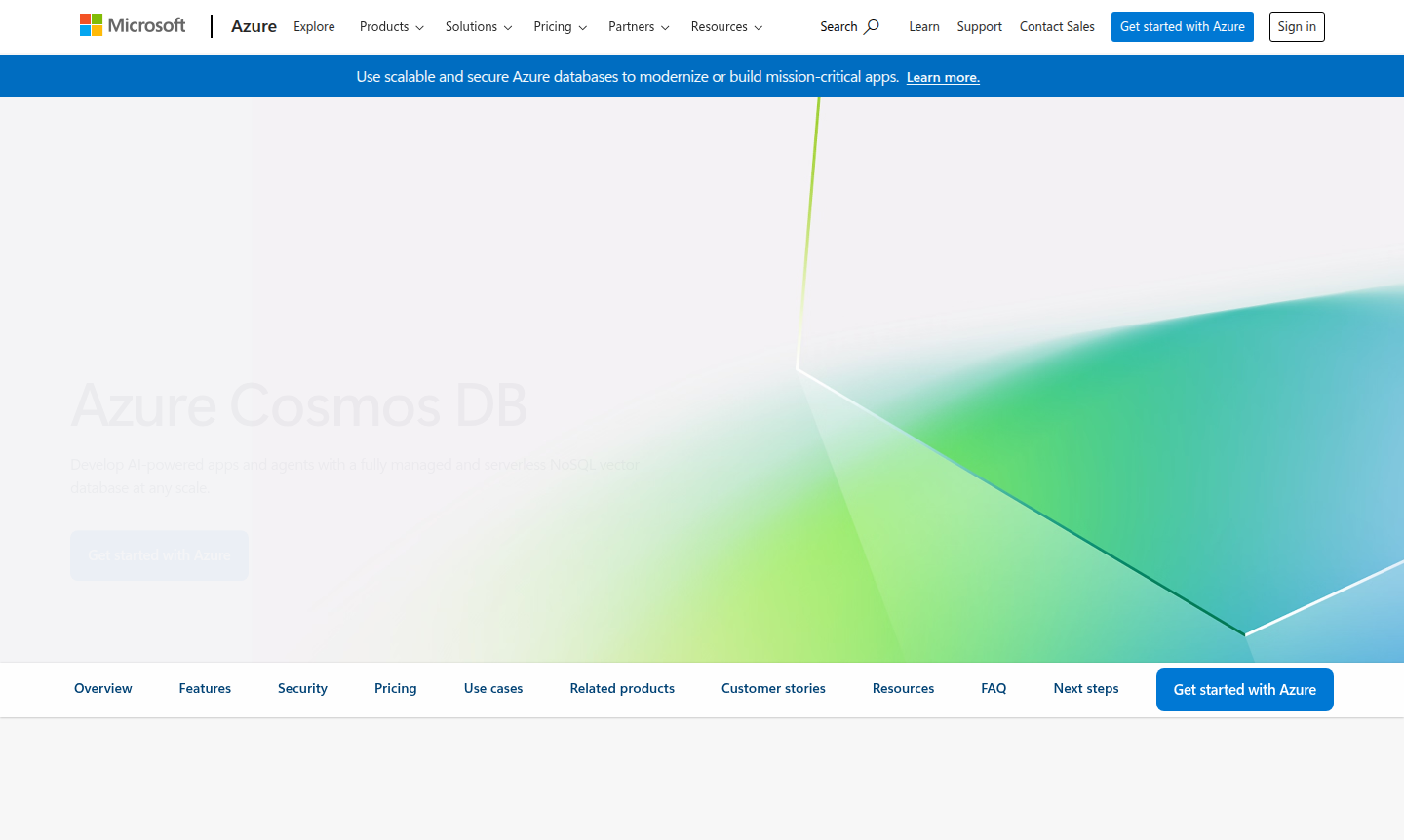 Azure Cosmos DB thumbnail