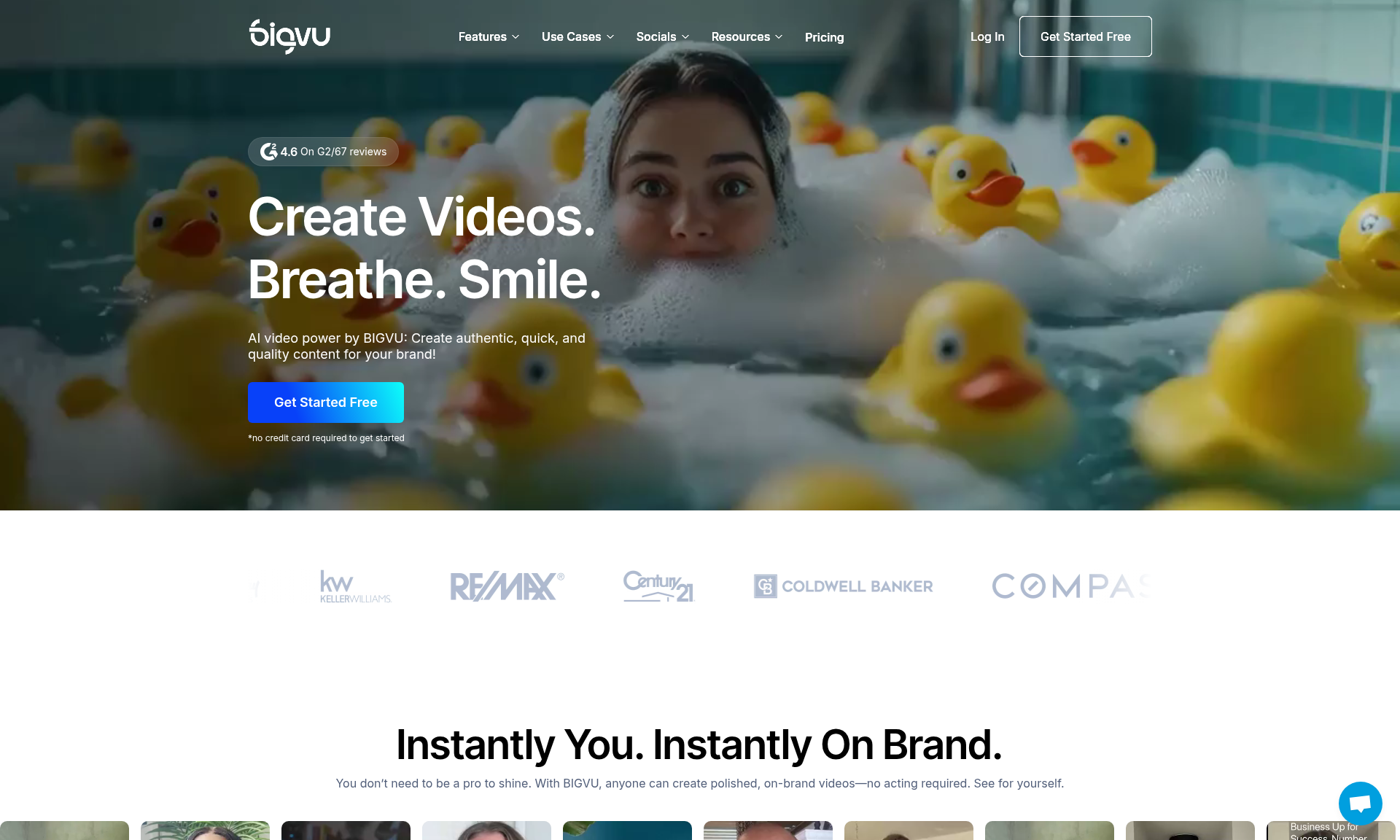 Plataforma de creación de videos BIGVU 1