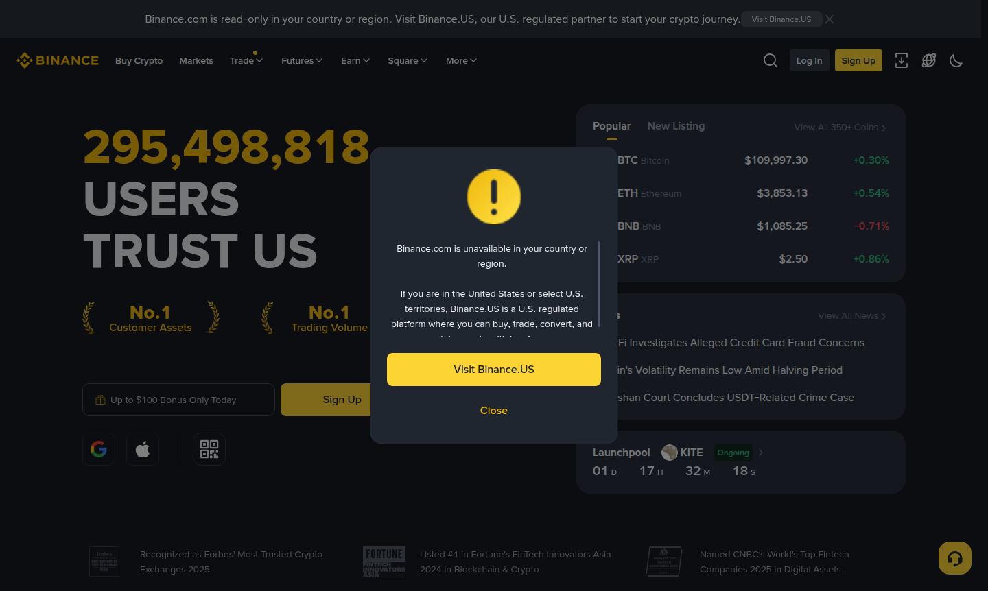 Binance platform thumbnail