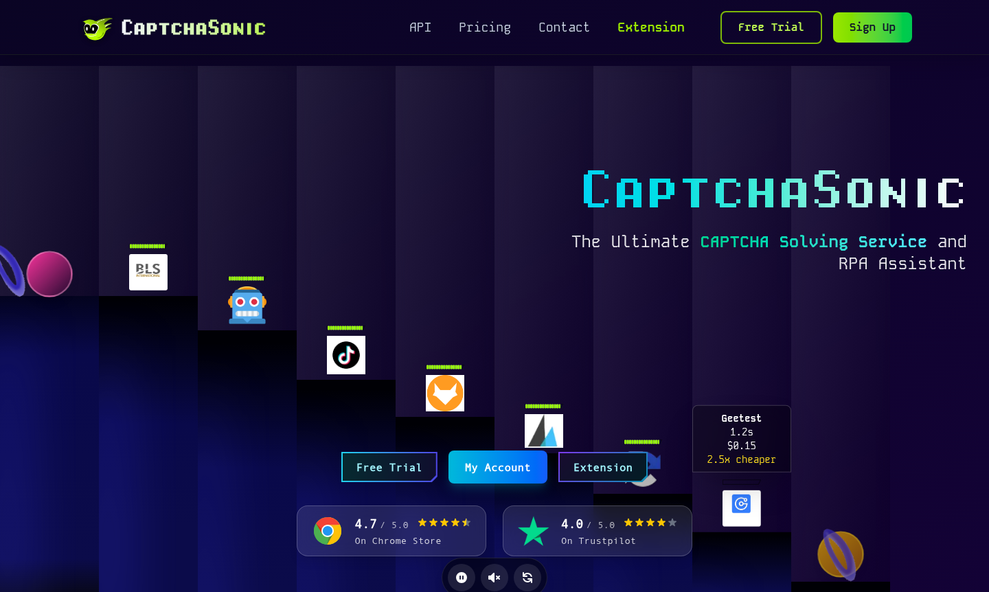 Thumbnail image representing CaptchaSonic CAPTCHA solving service