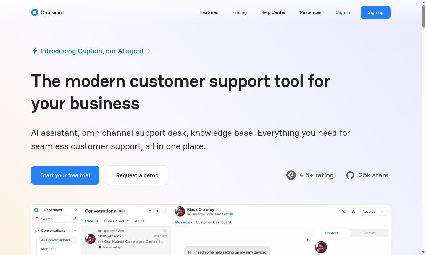 Chatwoot platform thumbnail