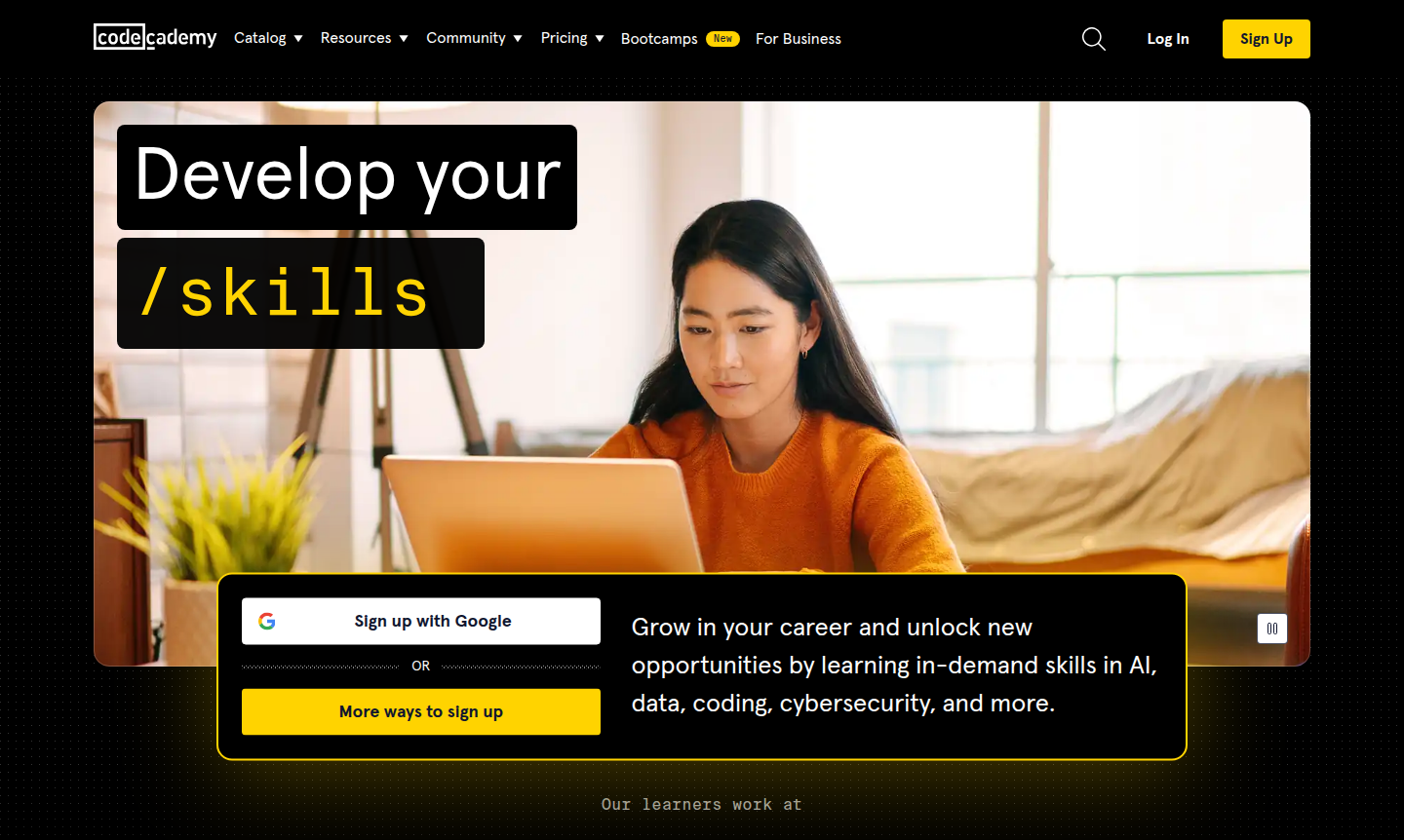 Codecademy learning platform thumbnail