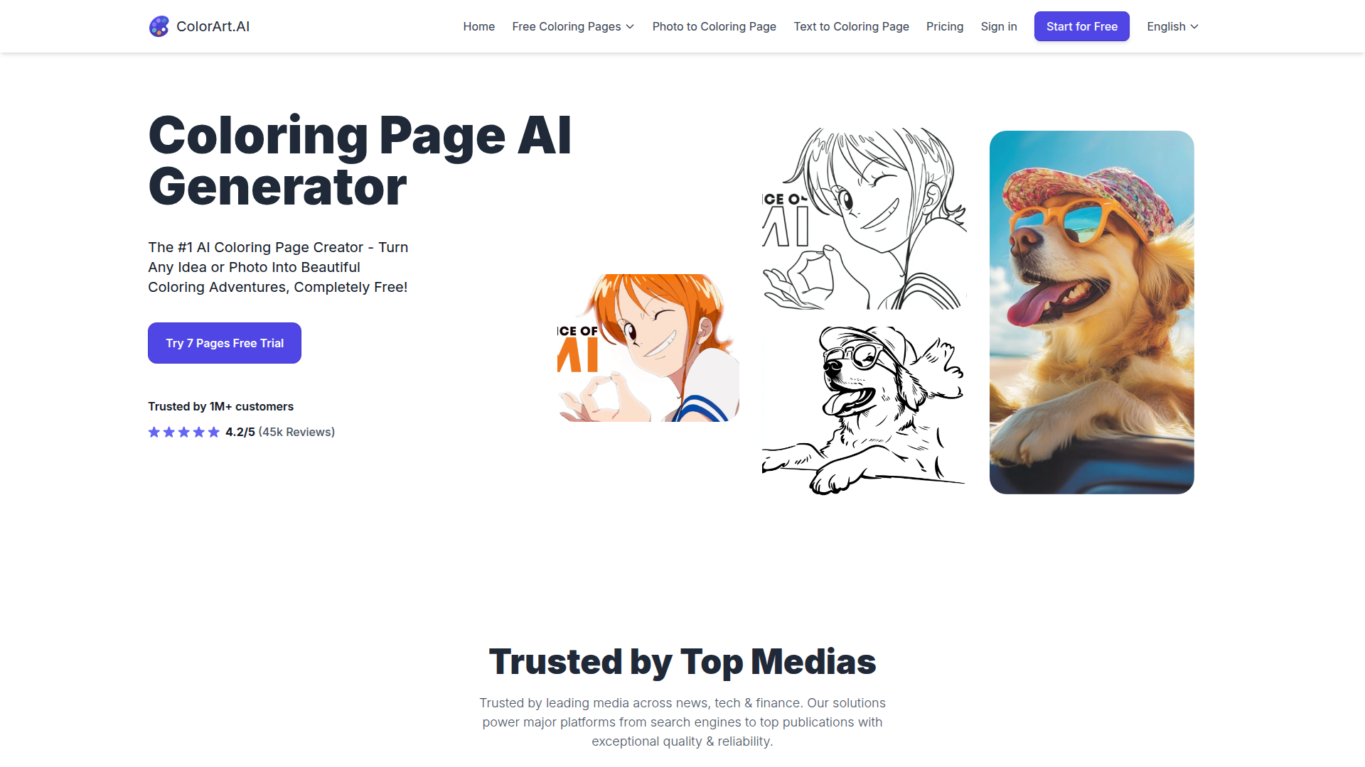 Coloring Page AI Generator 1